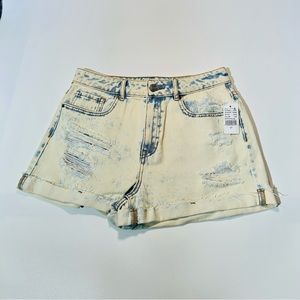 Pacsun jeans shorts MOM shorts high rise shorts bleached New women size 27